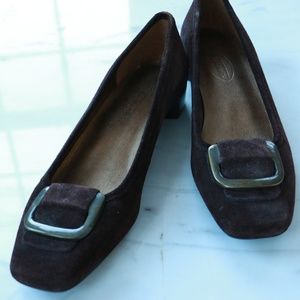 Brown Suede Talbots Flat Shoe 8.5